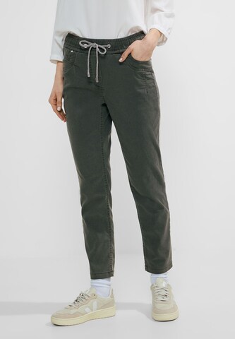 CECIL Slim fit Pants in Green: front