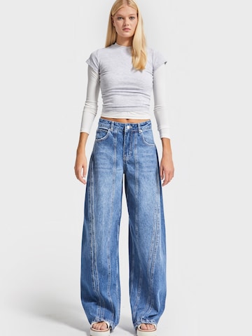 IT'S BASIC Regular Jeans 'Straight Mid Rise Jeans' in Blue