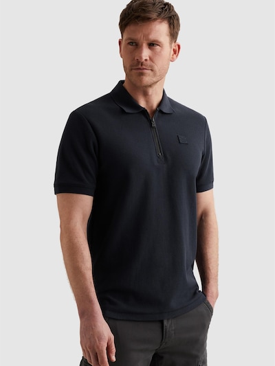 Maglietta 'Polo shirt with waffle texture and ribbed collar' in S PME Legend di colore blu fumo, Visualizzazione prodotti