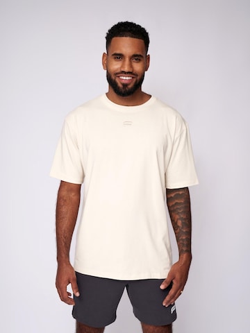 Fortex Fitness Shirt 'Essential Oversized T-shirt' in Weiß: Vorderseite
