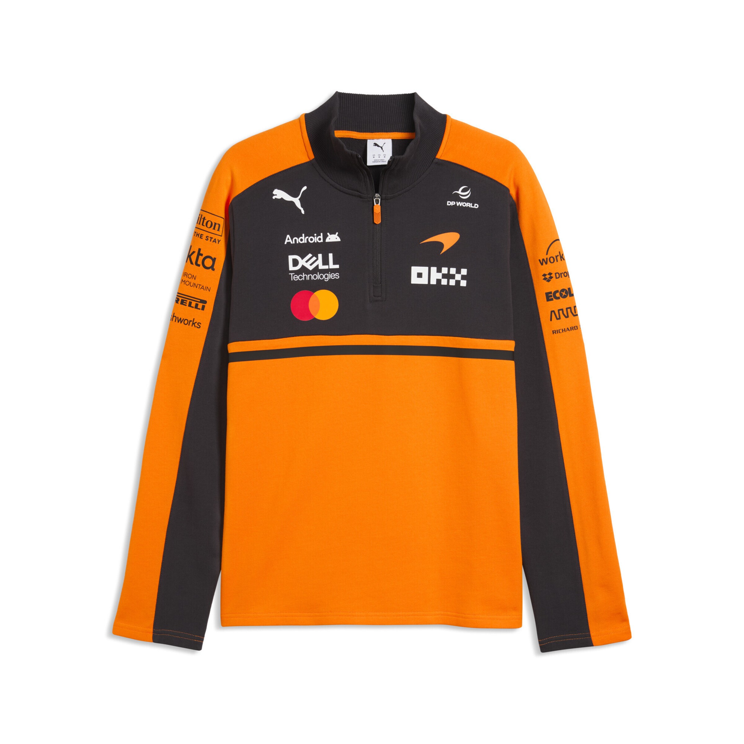 PUMA Sportsweatshirt in Oranje: voorkant