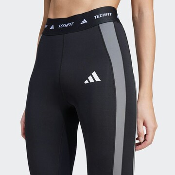 ADIDAS PERFORMANCE Skinny Workout Pants in Black