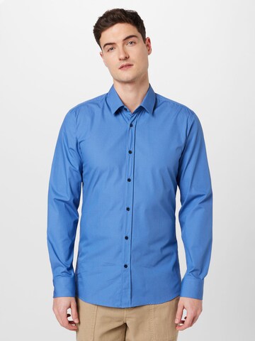 HUGO Slim fit Skjorta 'Elisha' i blå: framsida