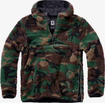 Brandit Fleece Jacket in Green: front