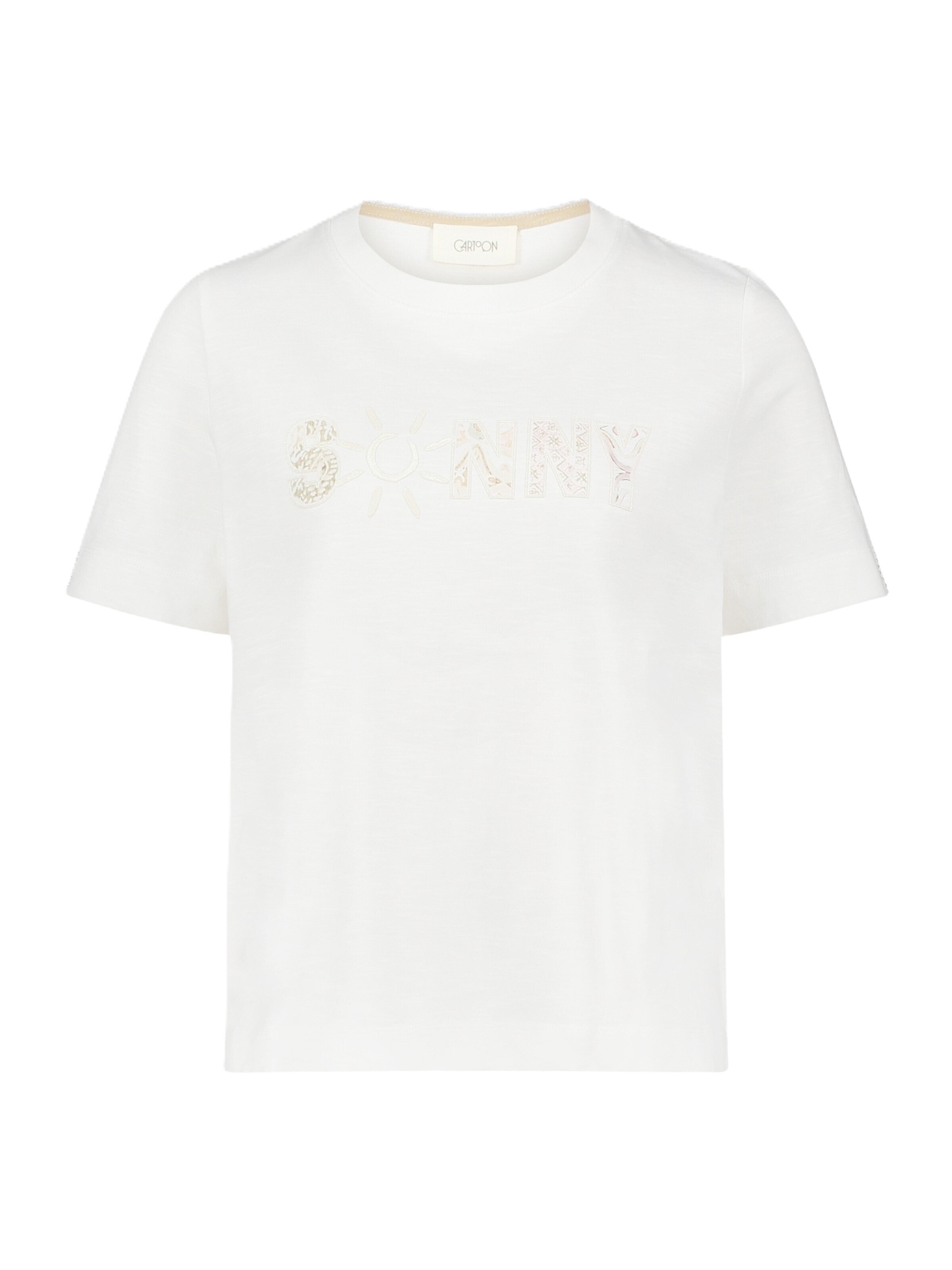 Cartoon Shirt in White: front