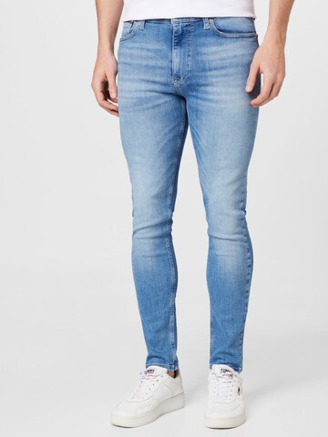 Tommy Jeans Skinny Jeans in Blue: front