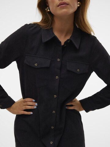 VERO MODA Blusenkleid 'Vilia' in Schwarz