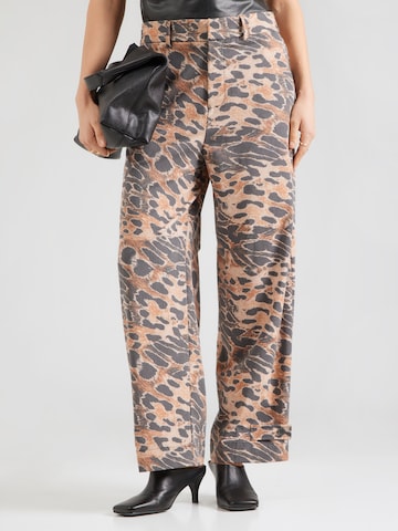 Wide Leg Pantalon 'Fancy' miss goodlife en marron : devant