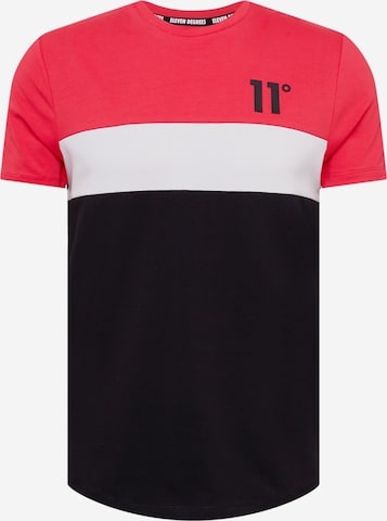 11 Degrees - Camiseta en negro: frente