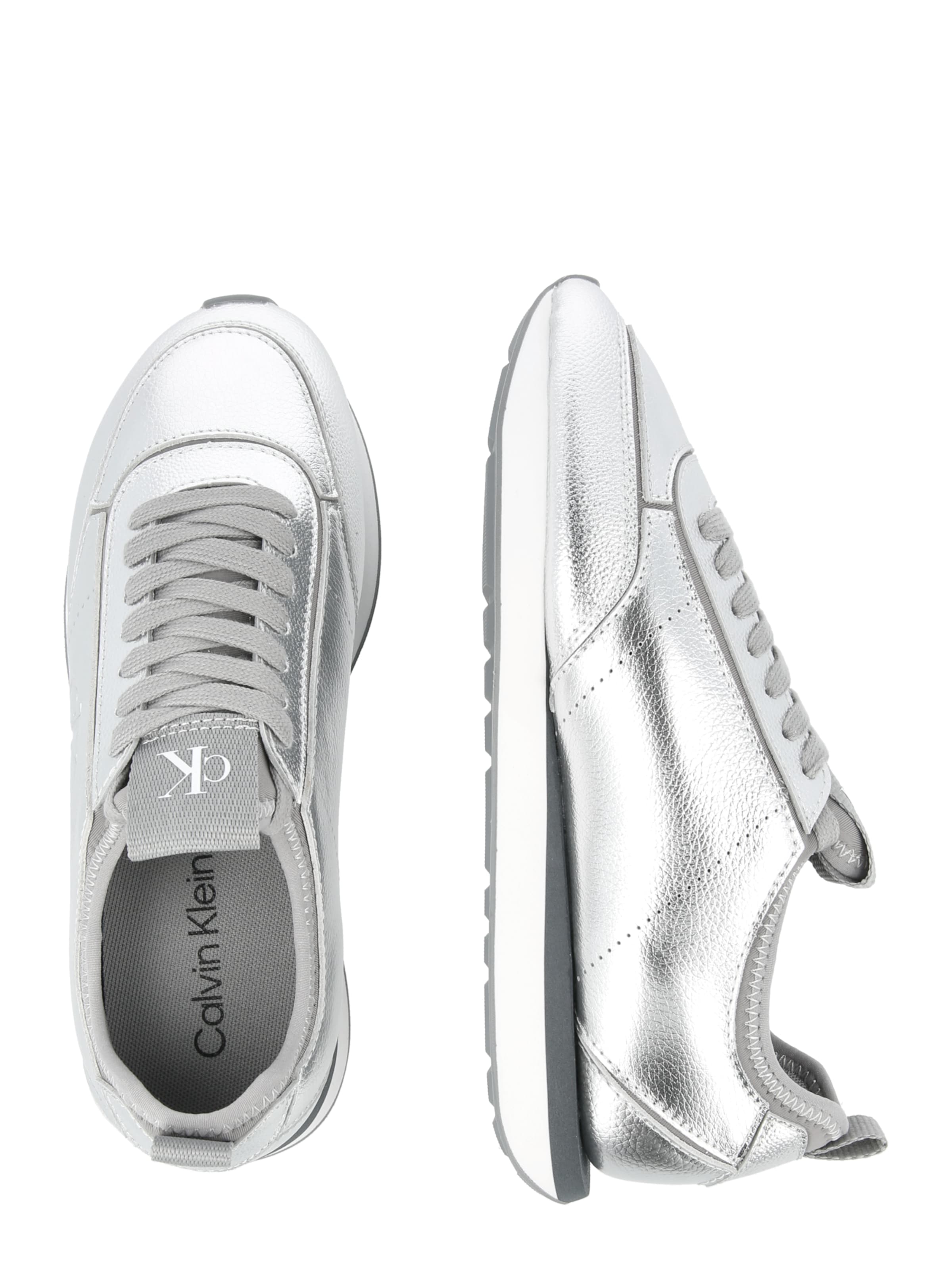Calvin Klein Низкие кроссовки в Серебристый
