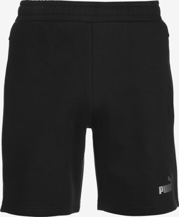 PUMA Workout Pants 'TeamFinal' in Black: front