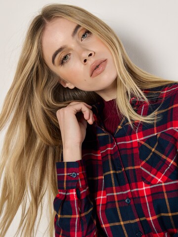 Chemisier ' ' Apricot en rouge