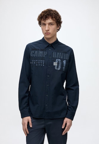 Regular fit Camicia di CAMP DAVID in blu: frontale