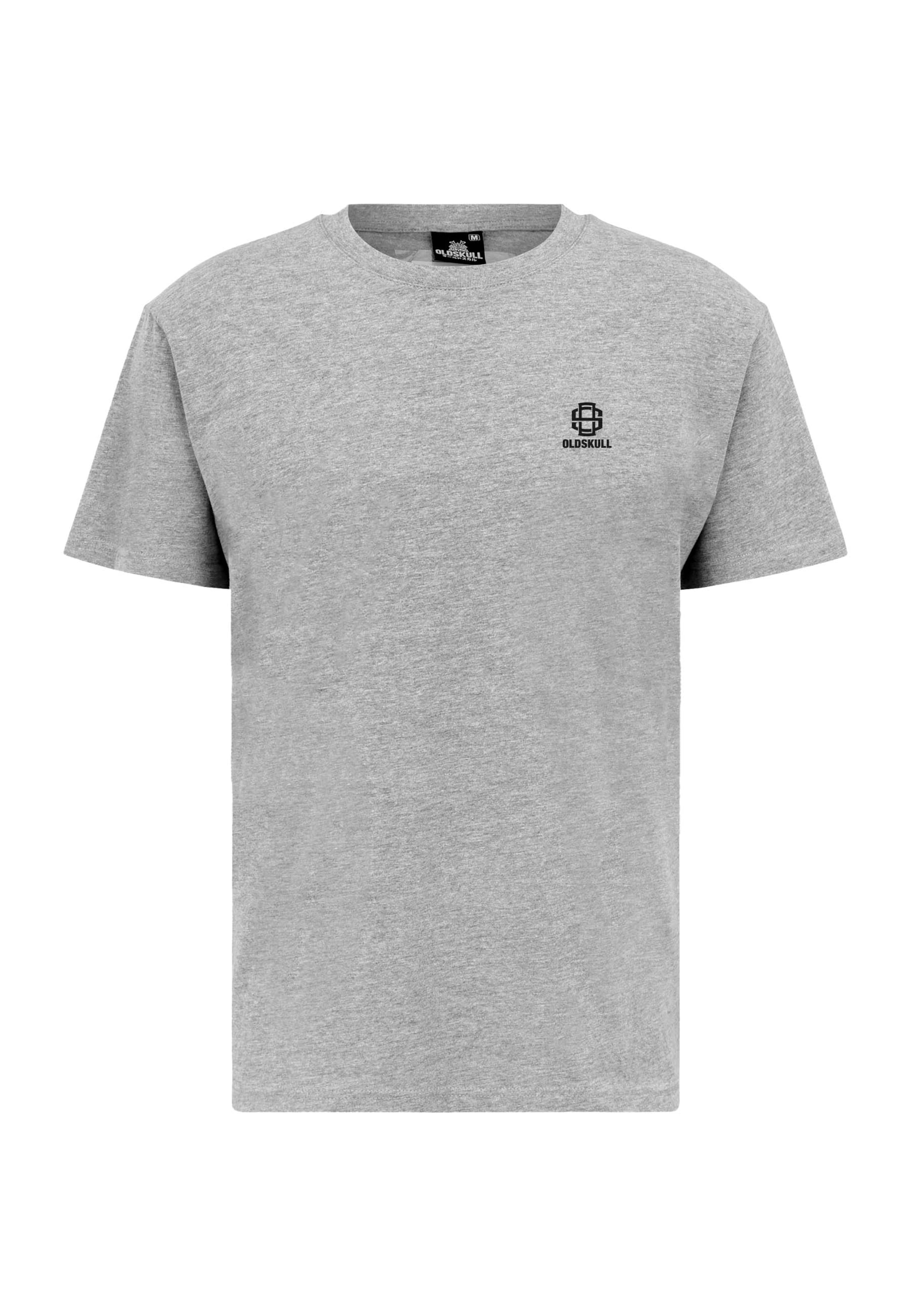 Oldskull Shirt 'Basic Oldskull 25' in Grey: front