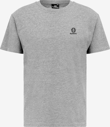 Oldskull T-Shirt 'Basic Oldskull 25' in Grau: Vorderseite