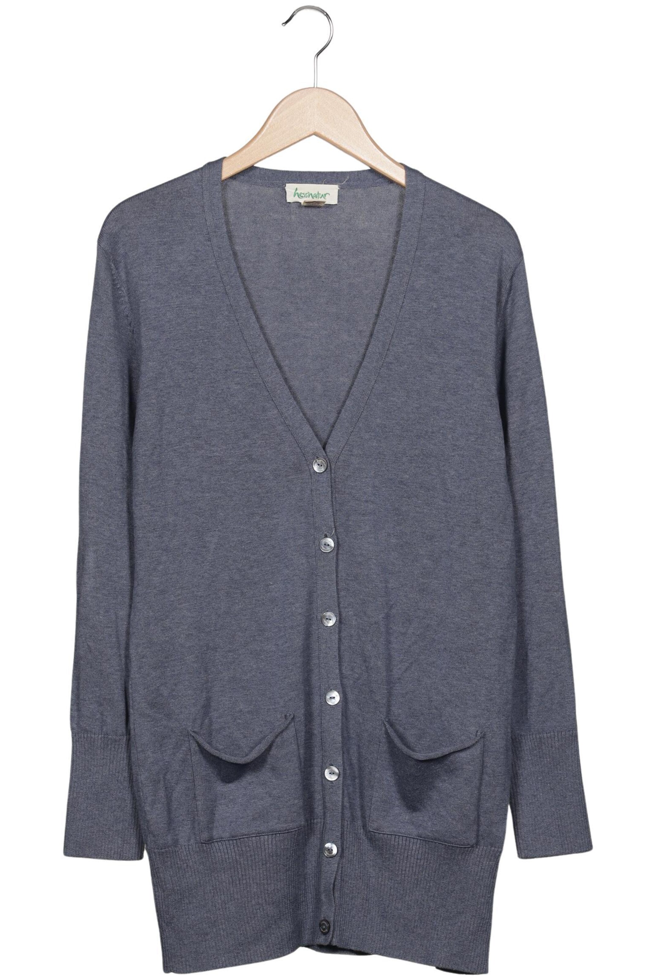 hessnatur Sweater & Cardigan in L in Blue: front