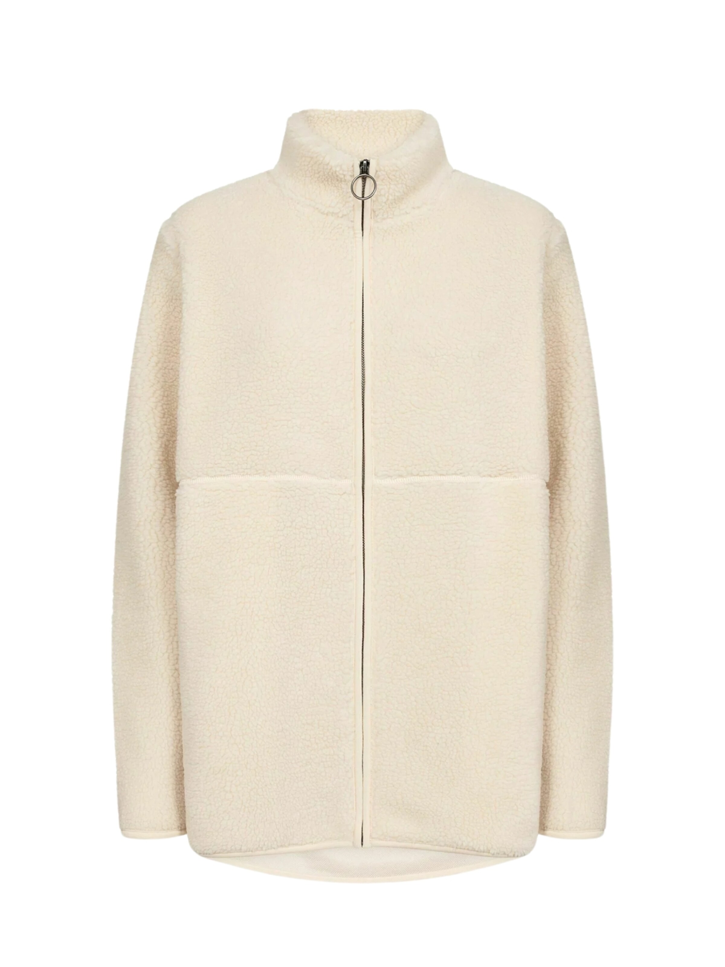 Soyaconcept Fleece jas 'Onyx 1' in Wit: voorkant