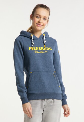 Schmuddelwedda Sweatshirt 'Flensburg' in Blau: predná strana