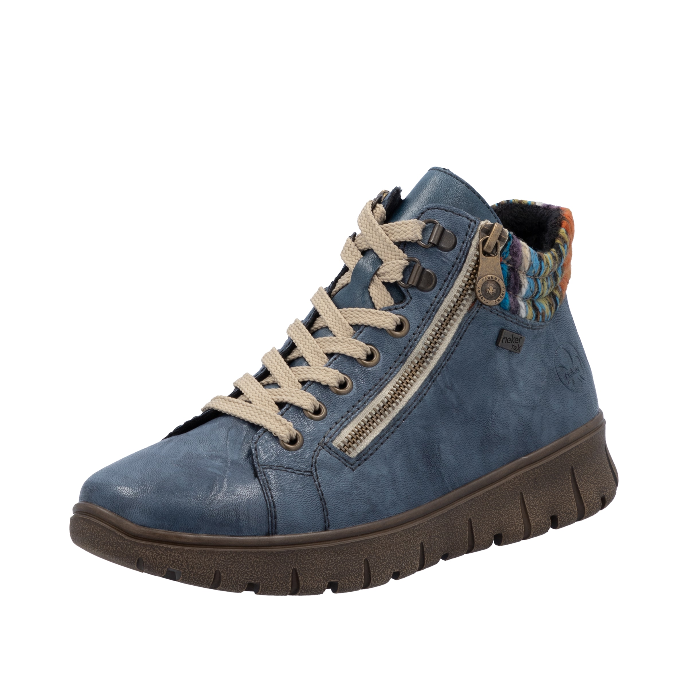 Bottes à lacets 'N1305' Rieker en bleu : devant