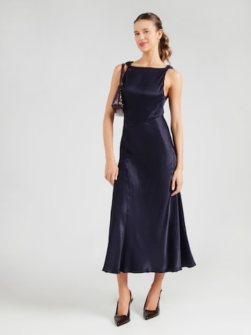 & Other Stories Βραδινό φόρεμα σε μπλε: μπροστά