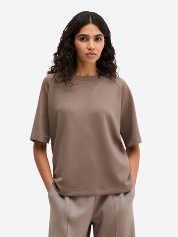 Marc O'Polo T-Shirt ' Modal Allure ' in Braun: Vorderseite