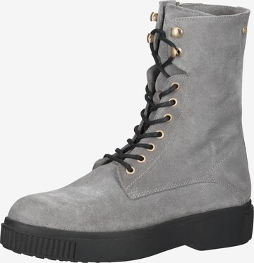 Fred de la BretoniÈre Lace-Up Boots in Grey: front