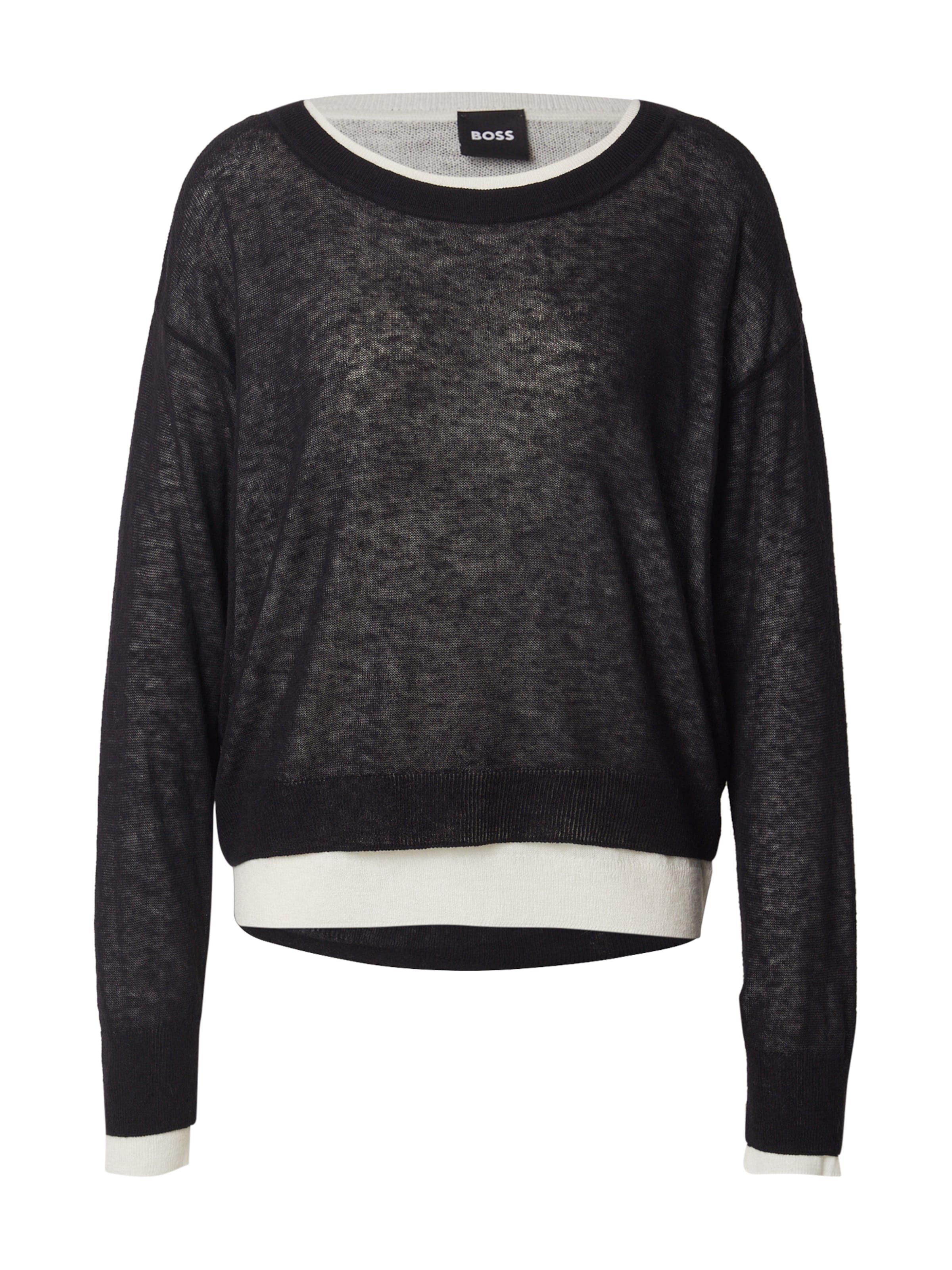 BOSS Свитер 'Femok' в Черный: спереди
