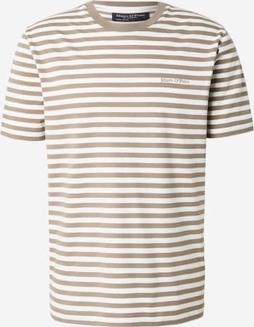 T-Shirt Marc O'Polo en beige : devant