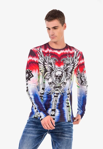 CIPO & BAXX Sweatshirt in Gemengde kleuren: voorkant