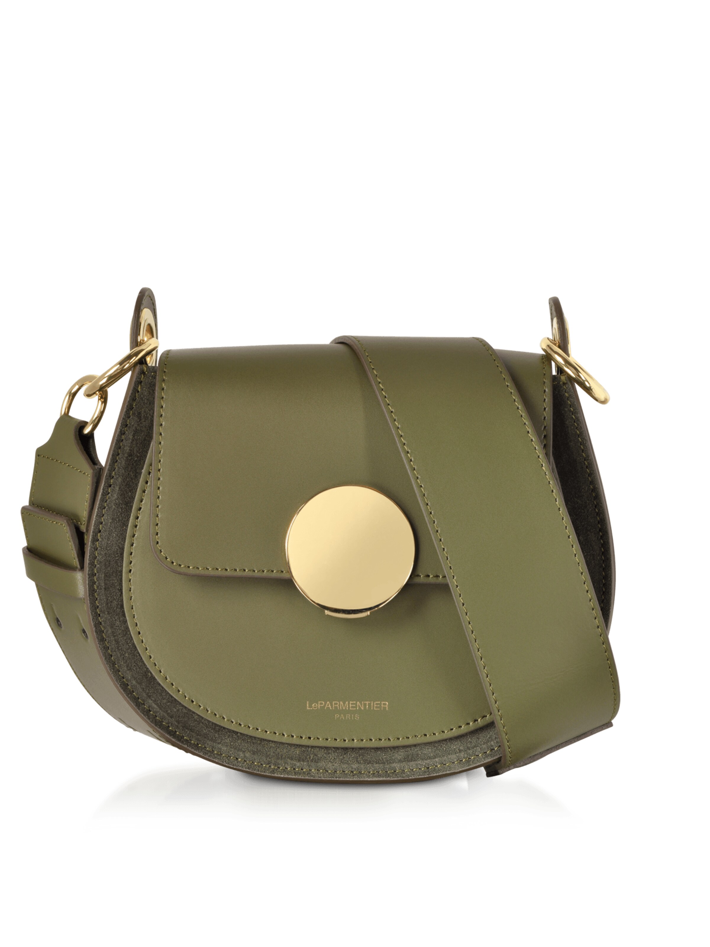 LeParmentier Handtas 'Yucca' in Groen: voorkant