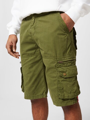 ALPHA INDUSTRIES Regular Trousers in Green