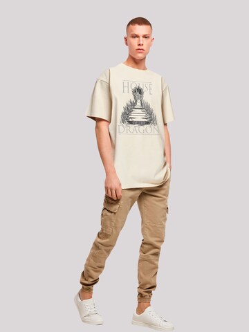 F4NT4STIC Shirt 'House Of The Dragon Throne' in Beige