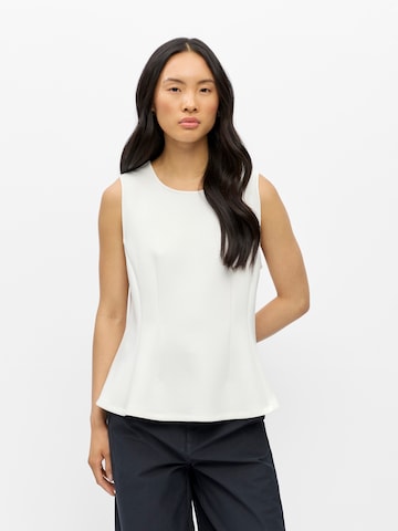 OBJECT - Top 'OBJDORINA' em branco: frente