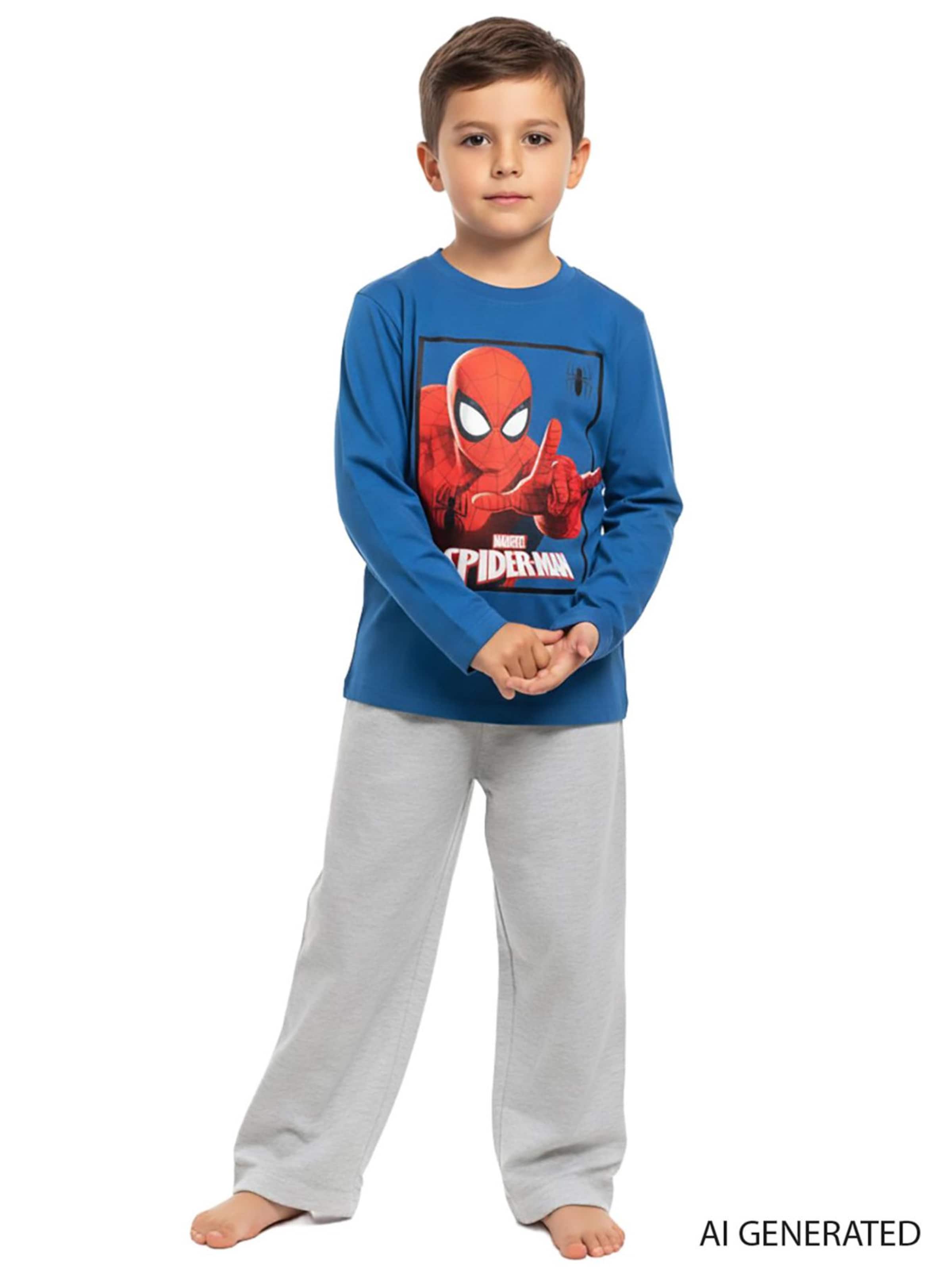 SPIDERMAN Schlafanzug 'Marvel'‌‌‌‌‌‌‌ in Mischfarben: Vorderseite