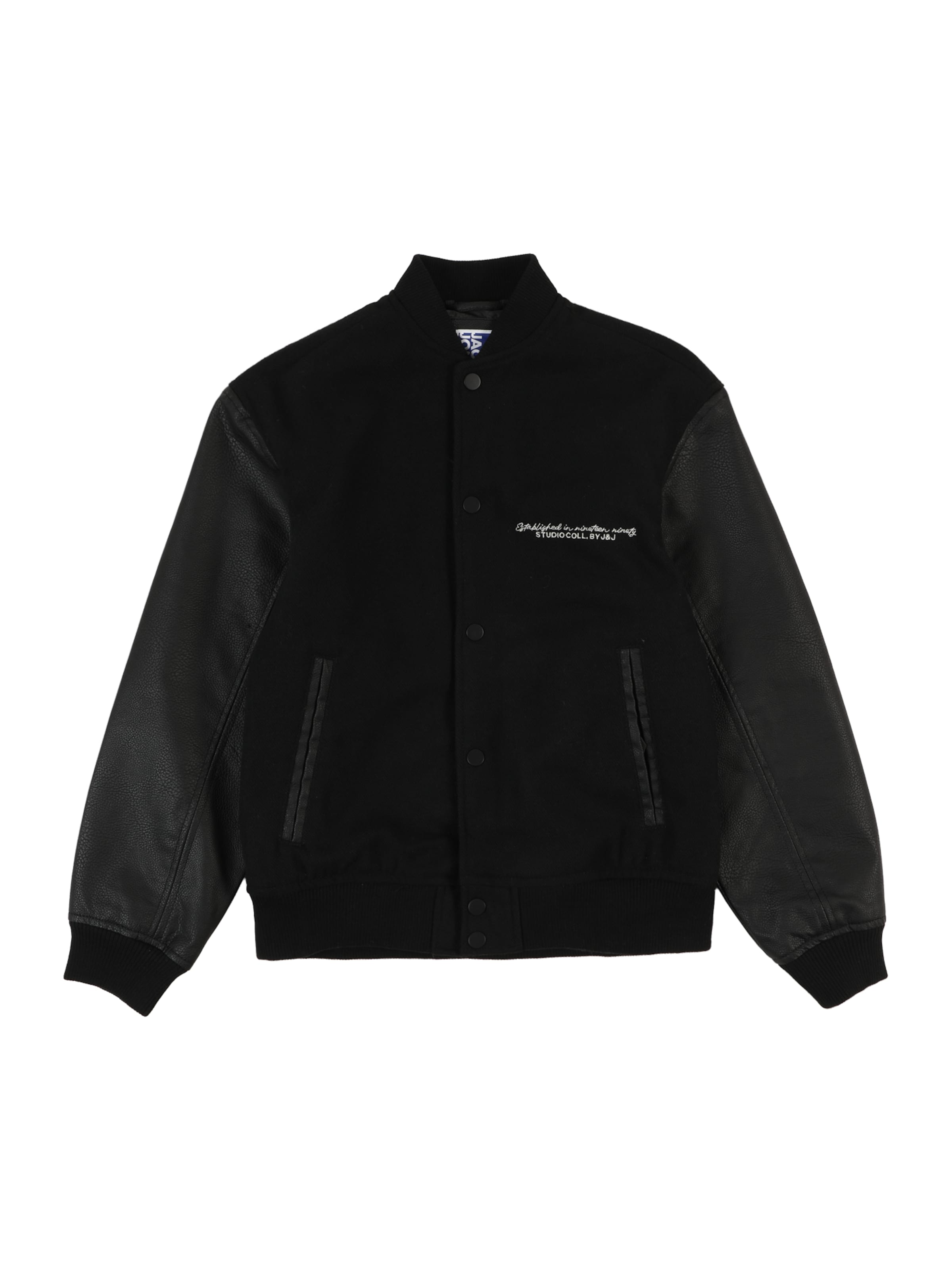 Jack & Jones Junior Jacke 'JJROSS' in Schwarz: Vorderseite