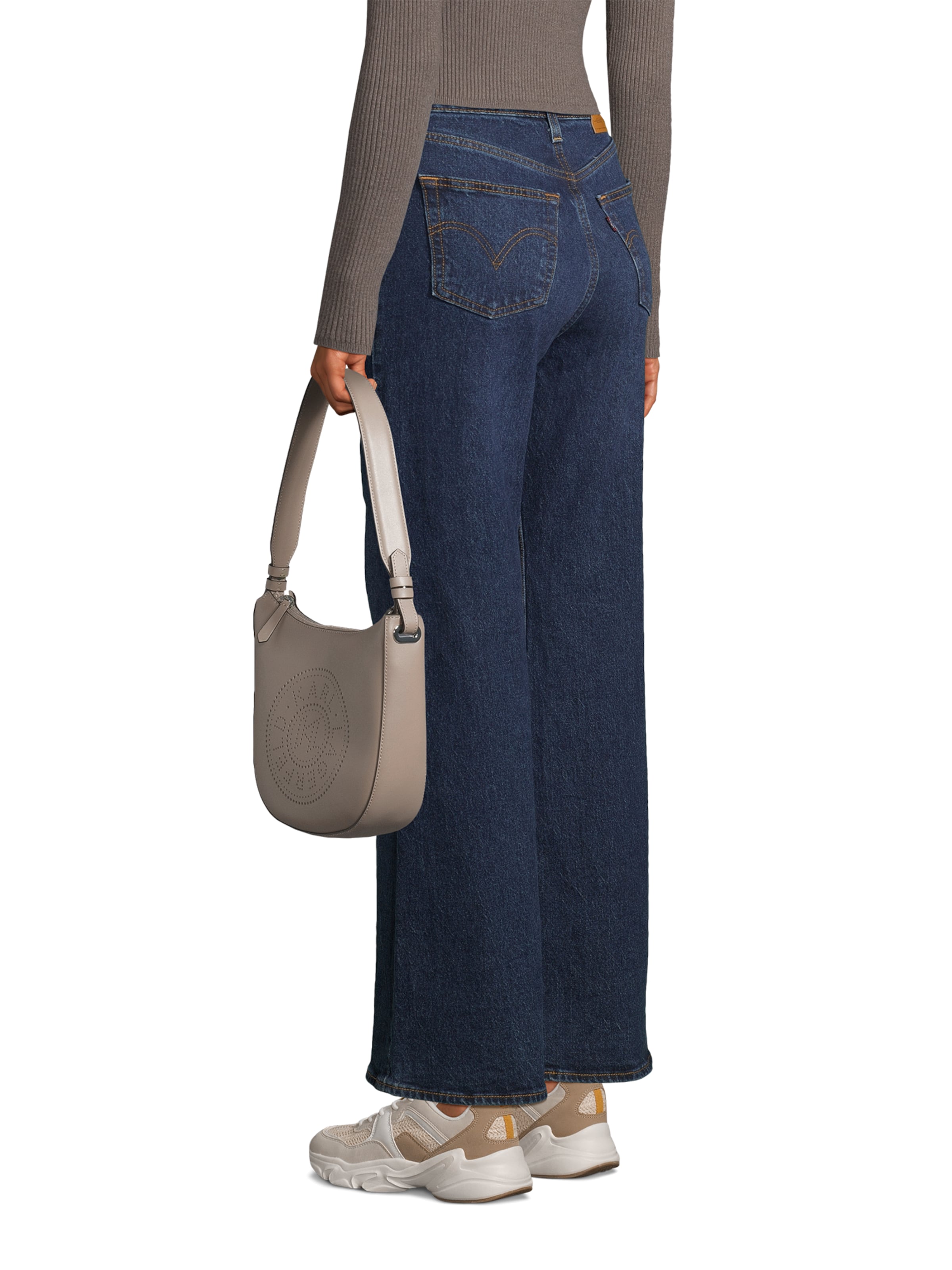 Karl Lagerfeld Torba za čez ramo | siva barva: sprednja stran