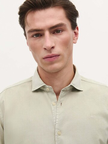 Coupe regular Chemise 'Seatle' Scalpers en vert