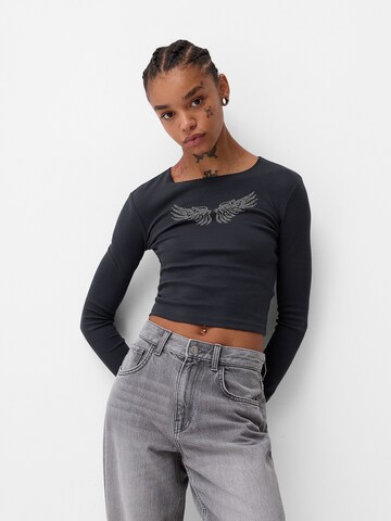 Bershka Shirt in Grey: front