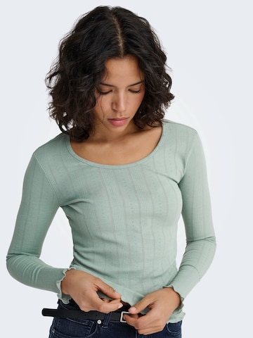 žalia ONLY Marškinėliai 'ONLTENNA': priekis