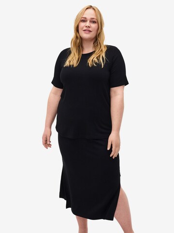 Zizzi Skirt 'VCarly' in Black: front