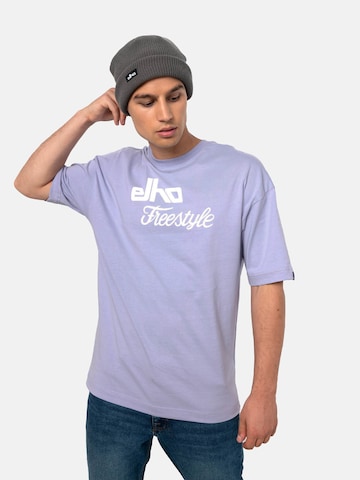 T-Shirt 'Cliff' elho en violet : devant