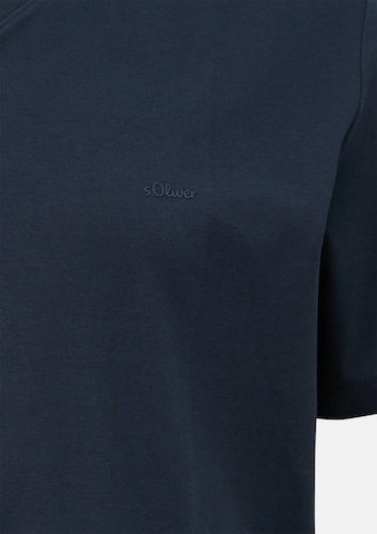 T-Shirt s.Oliver Men Big Sizes en bleu : devant