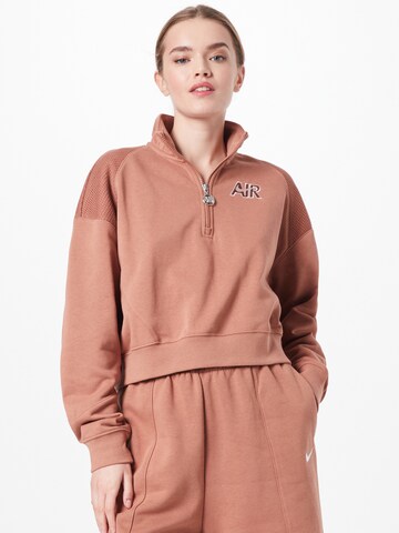 Sweat-shirt Nike Sportswear en rose : devant