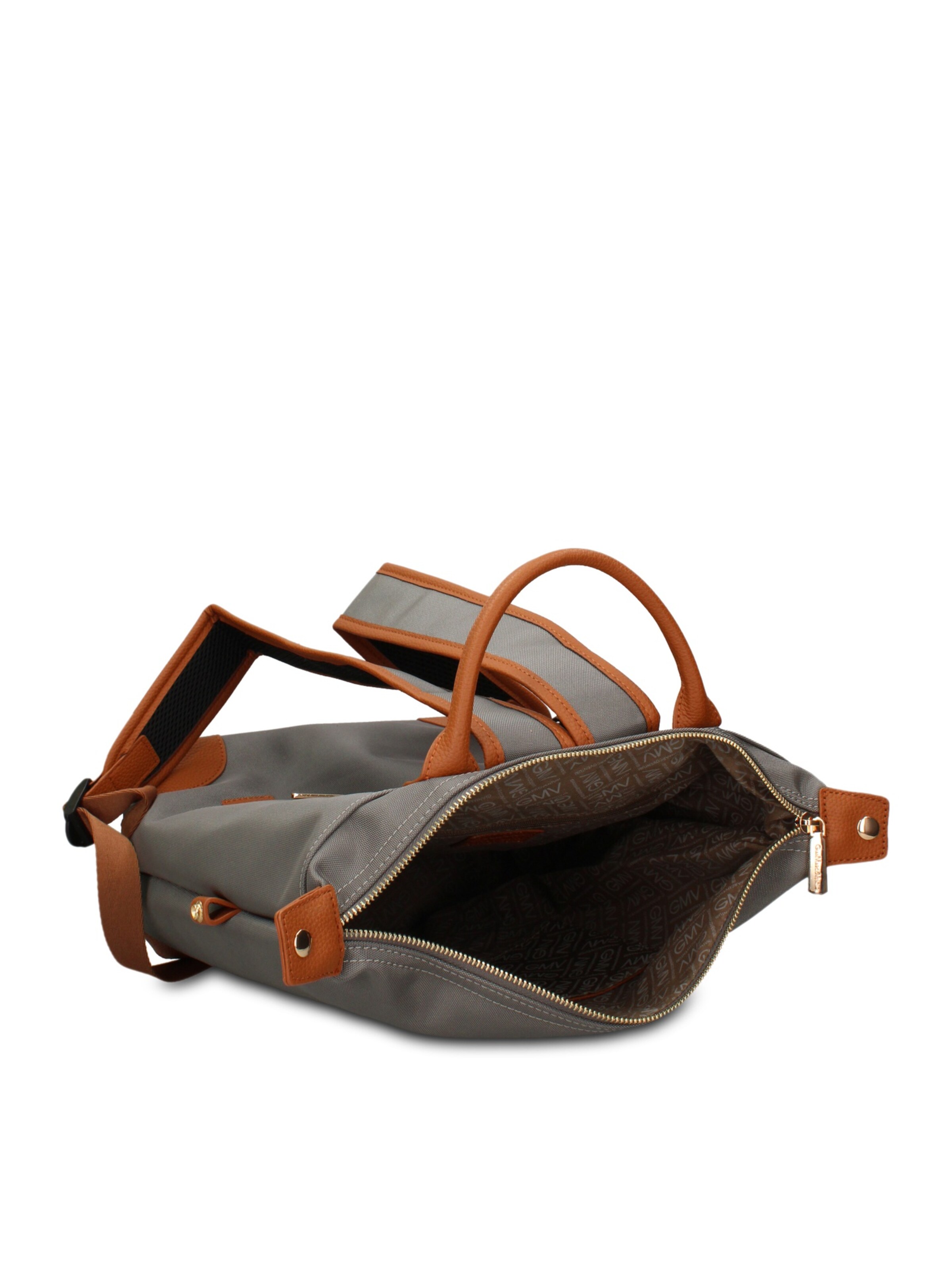 Zaino 'Zaino Novara Elite Gianmarco Venturi - Pelle Vegana 100% PU' di GianMarco Venturi in grigio