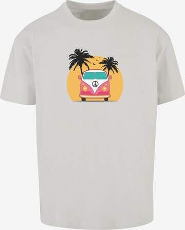 T-Shirt 'Summer - Van' Merchcode en gris : devant