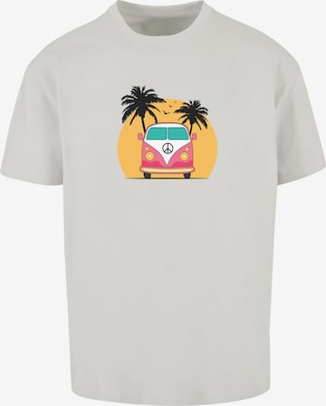 Merchcode T-Shirt 'Summer - Van' in Grau: predná strana