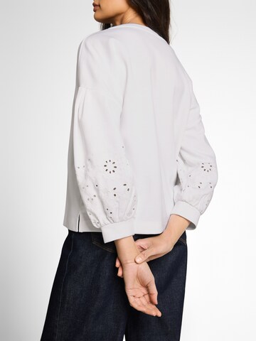 TOM TAILOR Sweatshirt i hvid