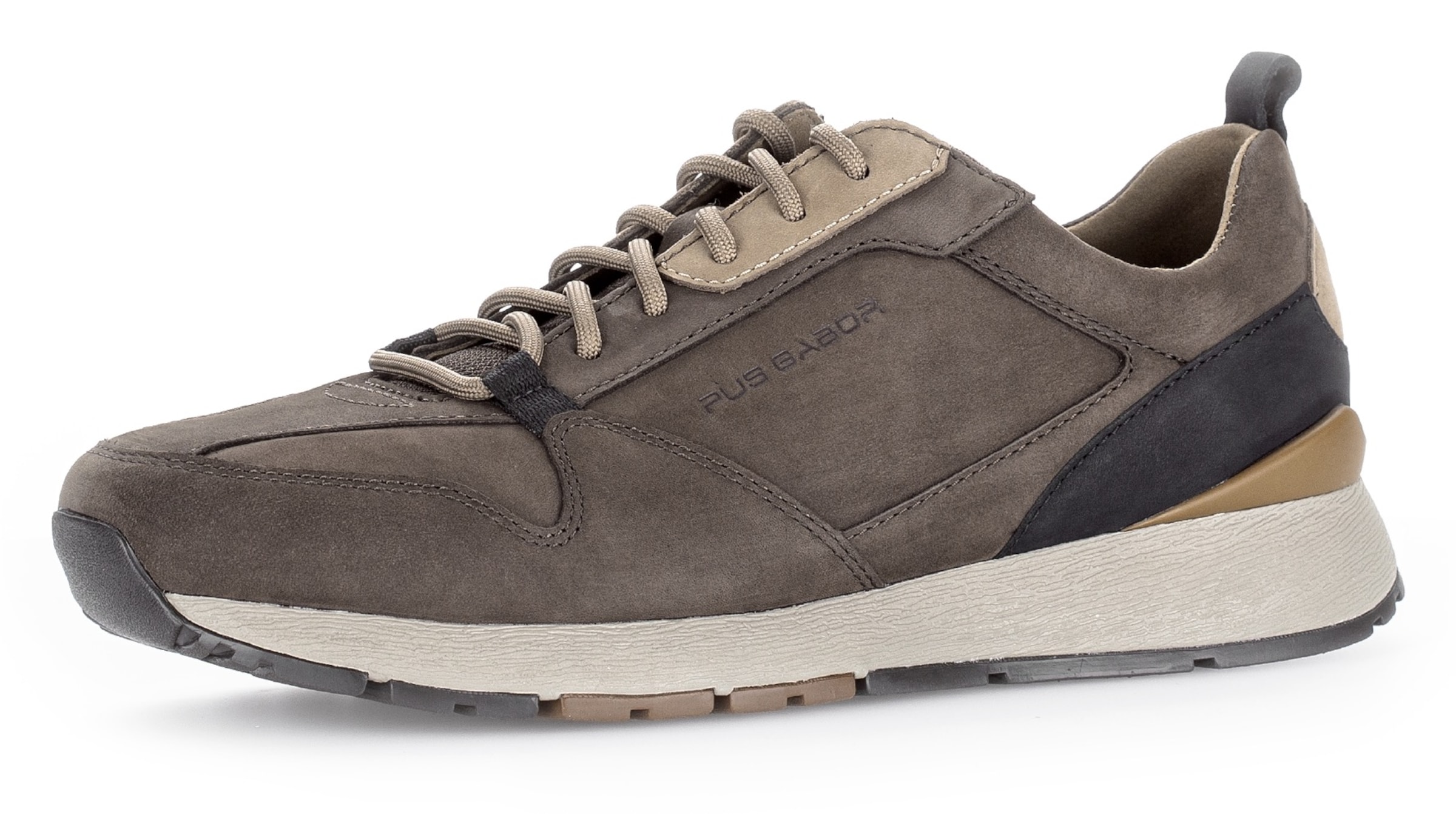 Pius Gabor Platform trainers in Brown: front