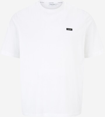 Calvin Klein Big & Tall Shirt in White: front