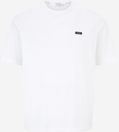Calvin Klein Big & Tall Μπλουζάκι σε μαύρο / λευκό, Άποψη προϊό�ντος